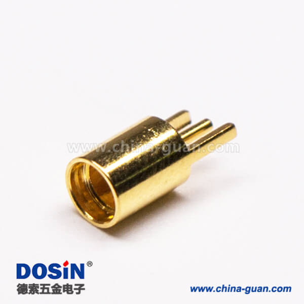 7 MMCX插座母头直式插板射频连接器镀金接PCB板