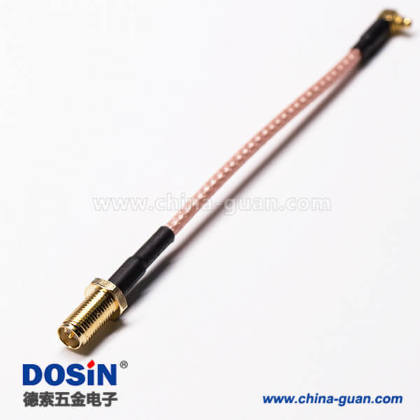 29 RP SMA接口直式母头转MMCX公头同轴线缆