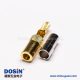 SSMB连接器公头直式RF射频同轴连接器开天窗压接式