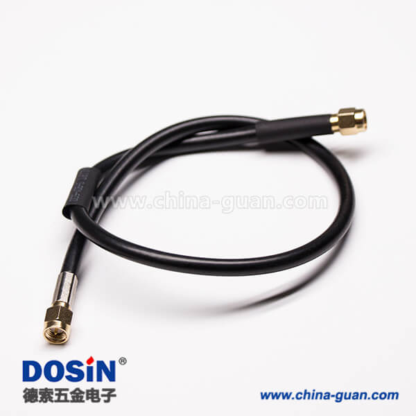32 同轴线连接180度SMA公头转SMA公头组装线材