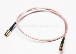 同轴线接头SMB公头转直SMB公头组装线材压接