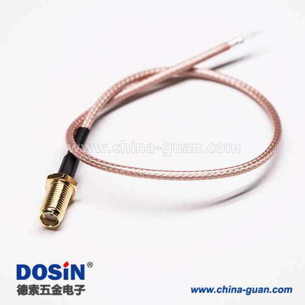 36 SMA单头射频同轴线直式母头压接式