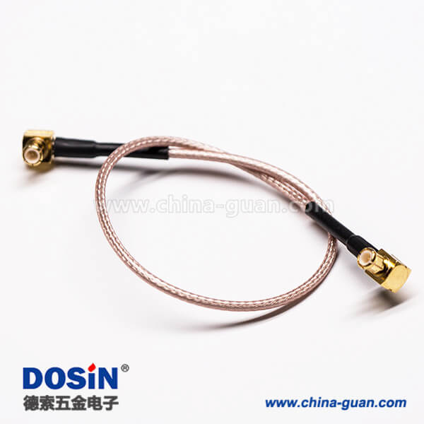 38 同轴线插头弯式MCX公头转弯式MCX公头压接