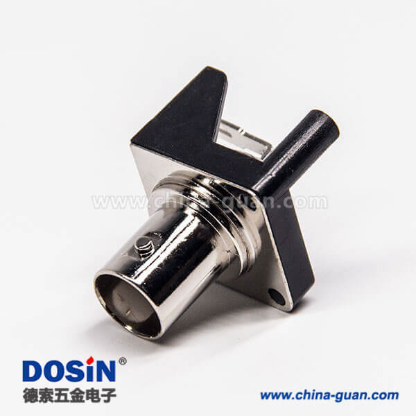 7- DOSIN-801-0003 弯脚bnc连接器母头90度穿孔插PCB板