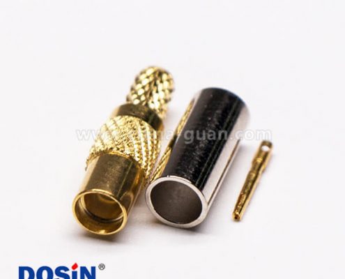 8 MMCX同轴连接器直式公头压接式接同轴线缆