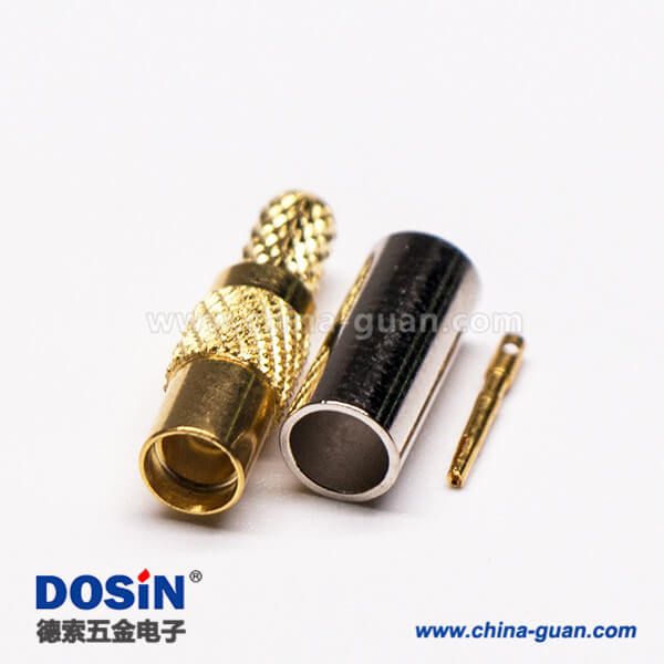 8 MMCX同轴连接器直式公头压接式接同轴线缆