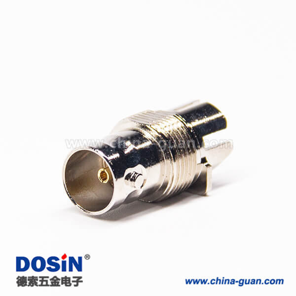 16 bnc卡板式接PCB板母头直式180度镀镍