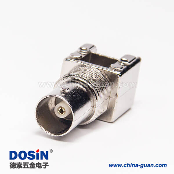 19- DOSIN-801-0033 pcb板BNC插头直式180度穿孔插PCB板