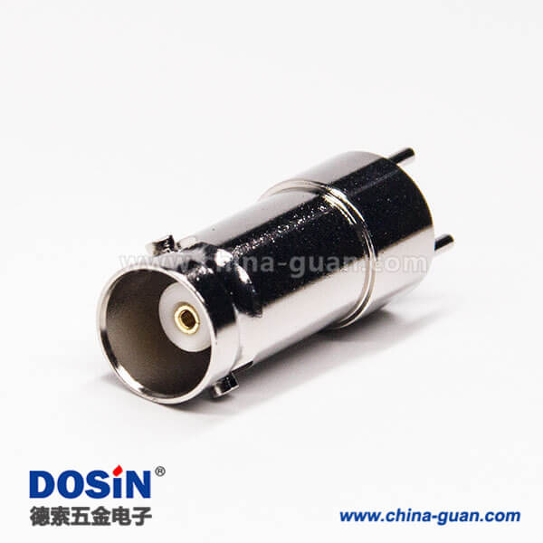 54 直插式bnc母头直式面板安装穿孔式接PCB板