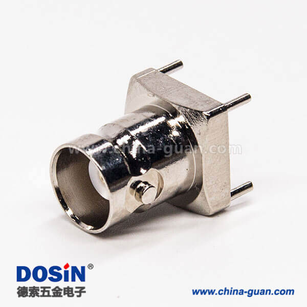 58 bnc连接器插板弯式180度母头接PCB板