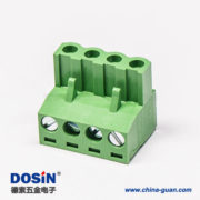101 可插拔端子弯式四螺钉插拔式90度端子接线连接器
