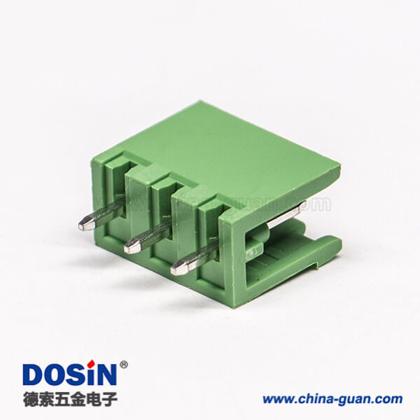 120-1 插拔式接线端子排3芯两侧空直式穿孔对接端子插座