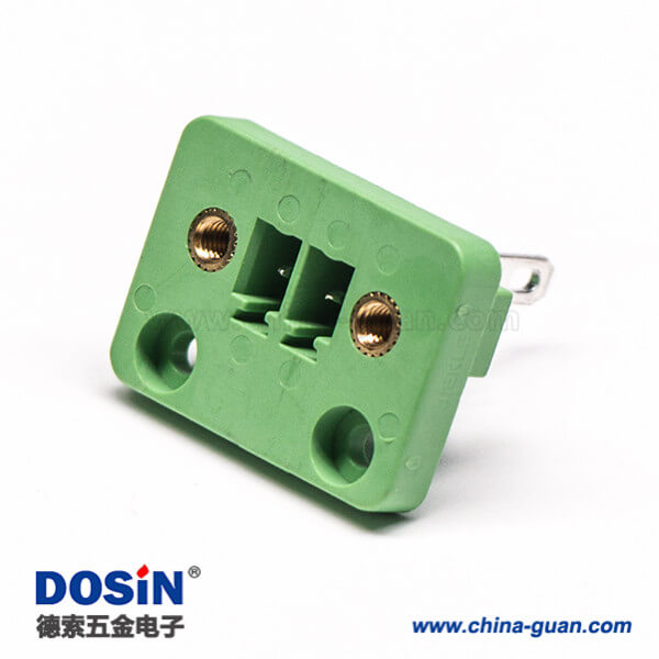 14 2芯接线端子带耳朵带法兰 插拔式 PCB接线端子 2-24p 铜环保