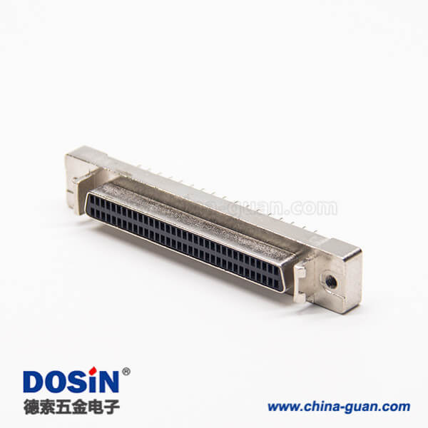 3 scsi68芯连接器直式180度母头插PCB板