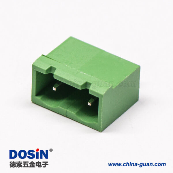 59 两芯绿色端子对插式插拔座子PCB板穿孔式绿色接线端子