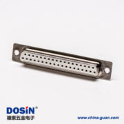 64 db37接口母头直式插孔接PCB板光孔铆合