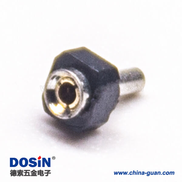 11 2.54间距圆孔母座1pin180度连接器30pcs