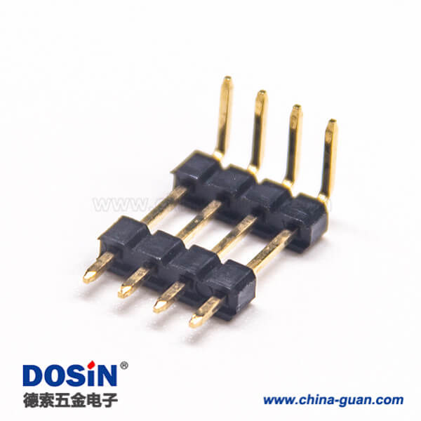 12 单排双塑排针90度间距2.54mm插PCB板10pcs