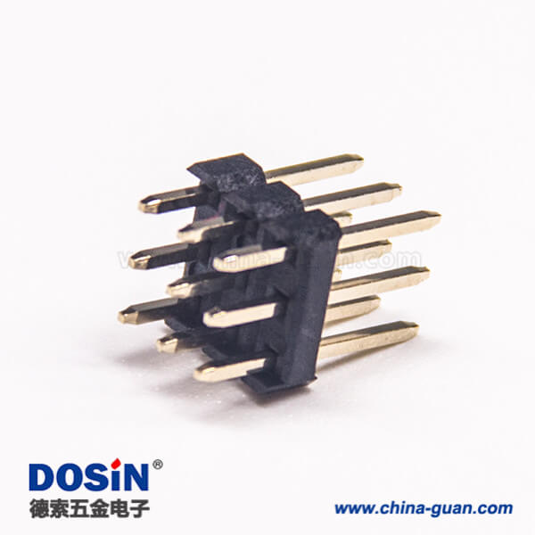 13 2.54间距连接器3排9pin排针单塑180度穿孔式10pcs