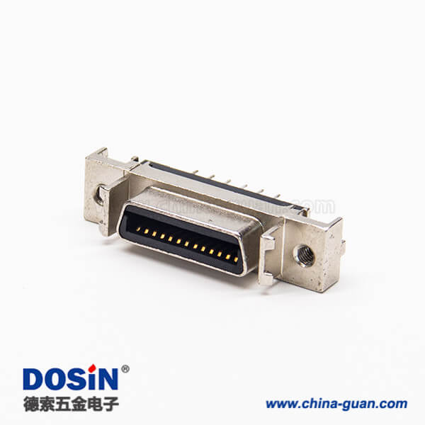 14 SCSI连接器26pin直式母头穿孔式接PCB板