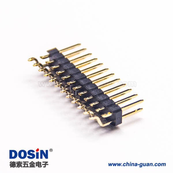 15 2.54间距双排卧贴片排针连接器带CAP帽10pcs