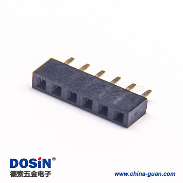 23 排母2.54 180度单排穿孔塑高5.0mm 10pcs