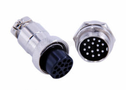 GX20航空连接器15芯直式防水插头插座