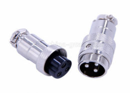 GX20对接航空插头3芯接线式直式电子连接器