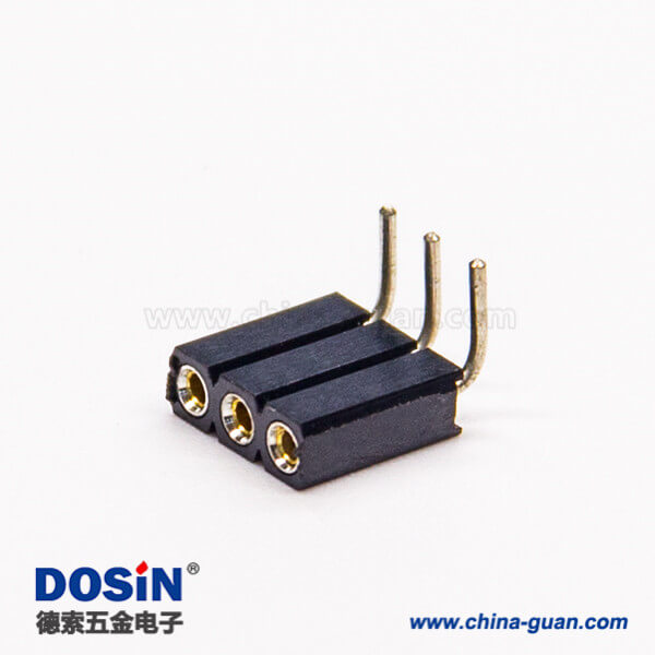 39 25pin单排排母直式180度间距2.54mm长10mm