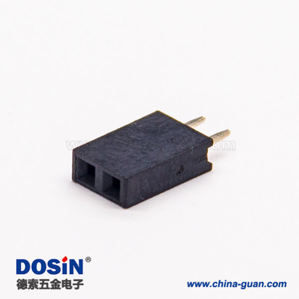 2孔直式排母单排间距2.54mm直插式连接器