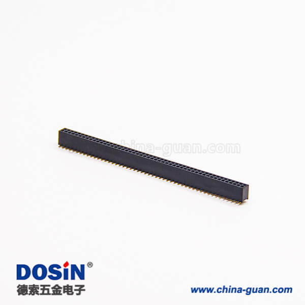 47 1.27mm双排排母直式180度100pin连接器