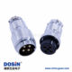 GX25连接器电动马达机械用直式GX25-4芯公母对接航空头2套
