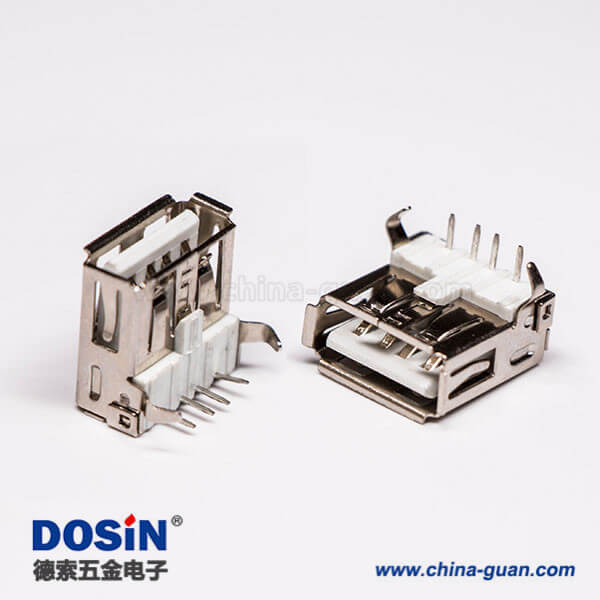 直角弯头usb2.0母头type a插孔白色胶芯 直角弯头usb2.0母头type a插孔白色胶芯