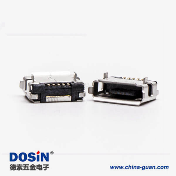 micro usb手机接口SMT母头A型两脚DIP 5.65