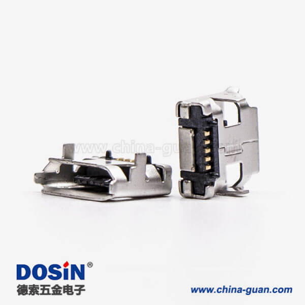 micro usb接口手机5pinB型SMT两脚DIP 7.15 micro usb接口手机5pinB型SMT两脚DIP 7.15