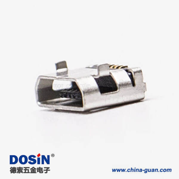 micro usb 5pin接口B型SMT母座DIP 6.4 平口 micro usb 5pin接口B型SMT母座DIP 6.4 平口