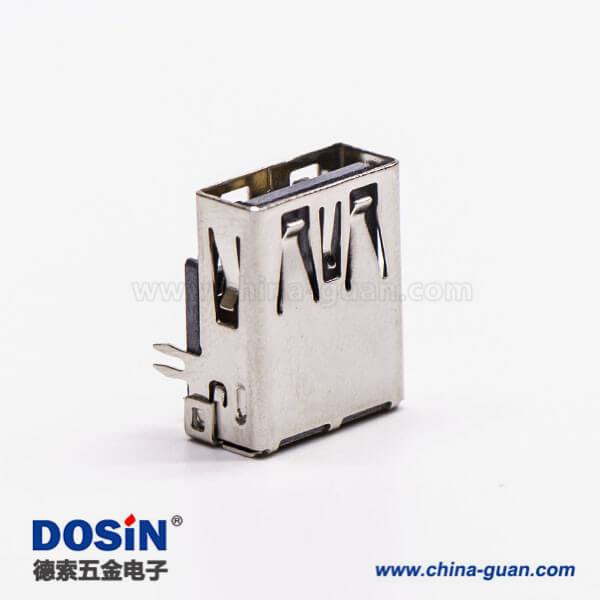 usb3.0母座接口type a弯式塑胶加长型插板带鱼叉脚 usb3.0母座接口type a弯式塑胶加长型插板带鱼叉脚