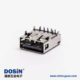 usb3.0dip母座type a弯头dip短体四脚插板