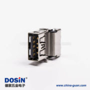 usb3.0母头沉板弯式加高两脚插板接PCB板 usb3.0母头沉板弯式加高两脚插板接PCB板