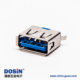 usb3.0 a母头短体type a 180°直式dip插板