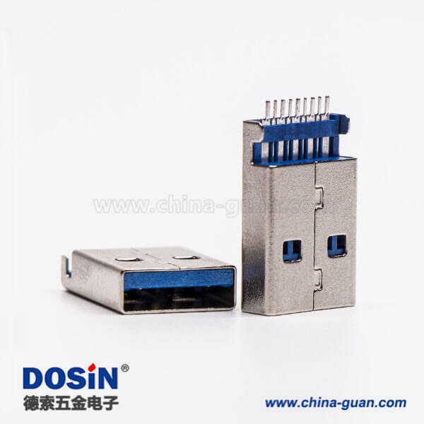 usb3.0 a公头直式沉板SMT接PCB板