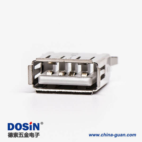 usb/a母座直插接PCB板白色胶芯弯脚 usb/a母座直插接PCB板白色胶芯弯脚