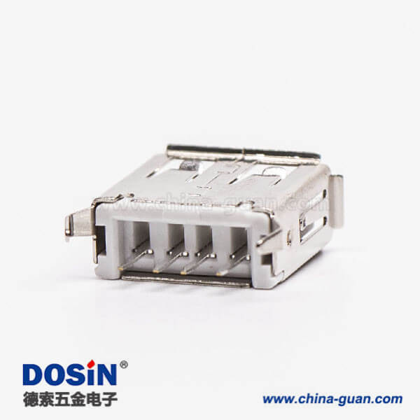 usb/a母座直插接PCB板白色胶芯弯脚 usb/a母座直插接PCB板白色胶芯弯脚