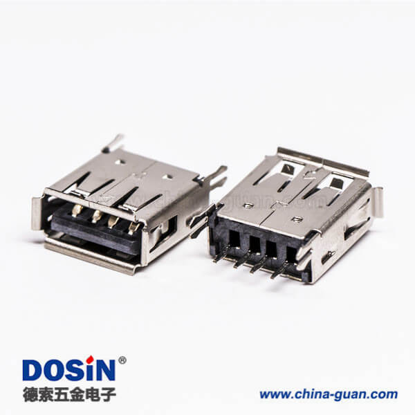 直插usb封装母座dip带鱼叉脚接板 直插usb封装母座dip带鱼叉脚接板