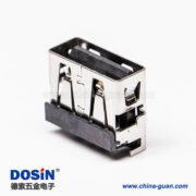 usb母座沉板type a黑色胶芯弯式 usb母座沉板type a黑色胶芯弯式