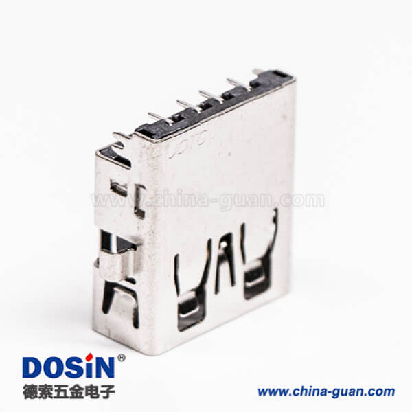 2.0USB插口母座弯头反向四脚插板 2.0USB插口母座弯头反向四脚插板