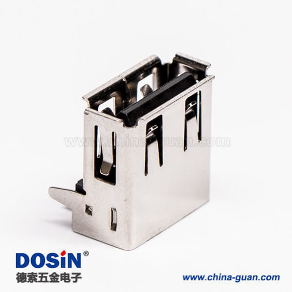 USB接口直角母头弯式DIP插板接PCB板 USB接口直角母头弯式DIP插板接PCB板