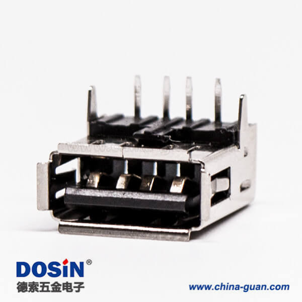 USB接口直角母头弯式DIP插板接PCB板 USB接口直角母头弯式DIP插板接PCB板