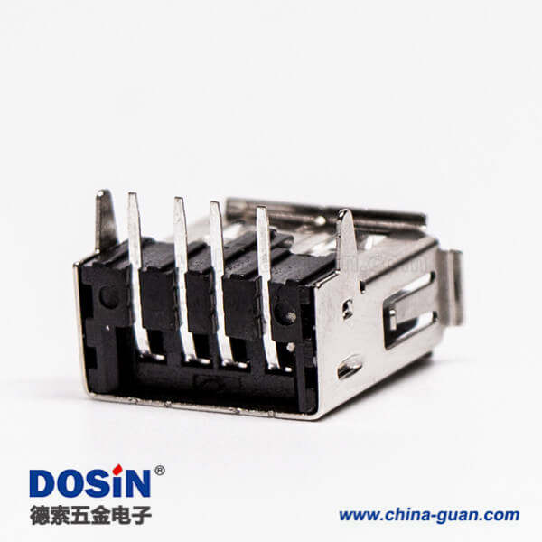 USB接口直角母头弯式DIP插板接PCB板 USB接口直角母头弯式DIP插板接PCB板