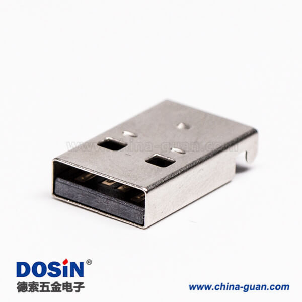 usb type a 公头90度SMT沉板接PCB板 usb type a 公头90度SMT沉板接PCB板